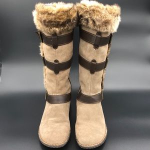 b.o.c. Brown suede boots 6.5 excellent condition